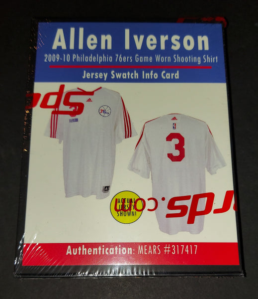 Allen Iverson Game Used Jersey Swatch