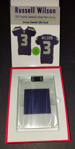 Russell Wilson Game Used Jersey Swatch