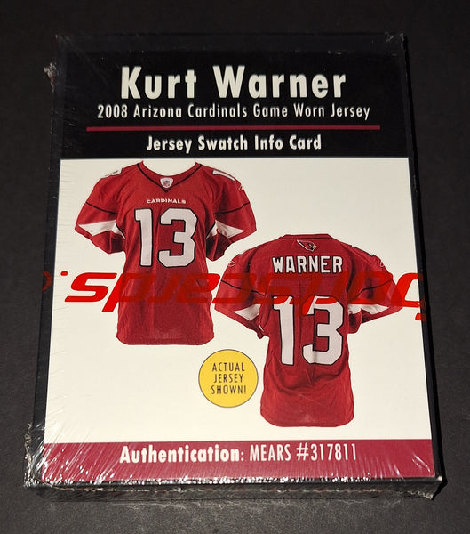 Kurt Warner Game Used Jersey Swatch