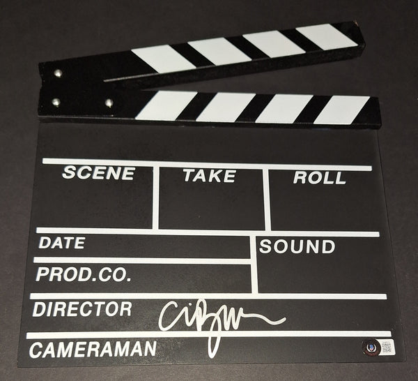 Clive Barker autographed clapboard Beckett Witness COA