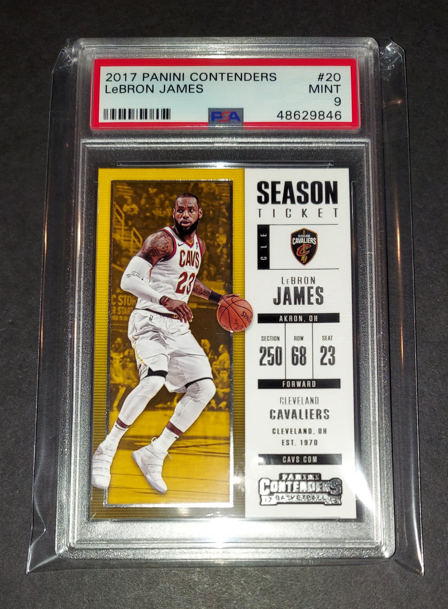 LeBron James 2017 Panini Contenders Season Ticket Cleveland