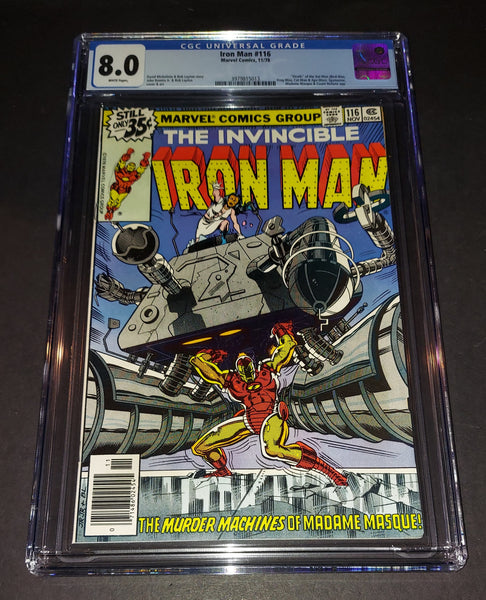 Iron Man slabbed graded comic CGC 8.0