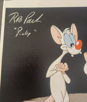 Rob Paulsen and Maurice LaMarche autographed 8x10 canvas