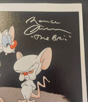 Rob Paulsen and Maurice LaMarche autographed 8x10 canvas