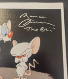 Rob Paulsen and Maurice LaMarche autographed 8x10 canvas