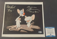 Rob Paulsen and Maurice LaMarche autographed 8x10 canvas