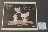 Rob Paulsen and Maurice LaMarche autographed 8x10 canvas