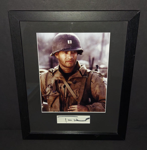 Tom Hanks autographed and framed signature cut