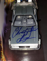 Christopher Lloyd autographed Delorean Diecast 1:24 Car Beckett Witness COA