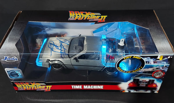 Christopher Lloyd autographed Delorean Diecast 1:24 Car Beckett Witness COA