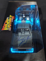Christopher Lloyd autographed Delorean Diecast 1:24 Car Beckett Witness COA