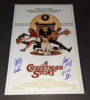 Peter Billingsley and Scott Schwartz autographed 11x17 JSA COA