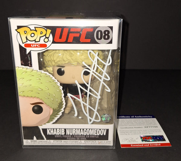 Khabib Nurmagomedov autographed Funko PSA/DNA COA