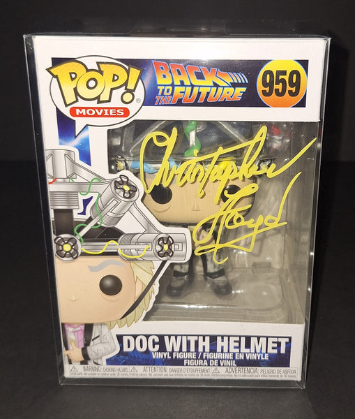 Christopher Lloyd autographed Funko Beckett COA