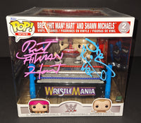 Shawn Michaels and Bret Hart autographed Funko Beckett COA