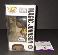 Magic Johnson autographed Funko Beckett Witness COA