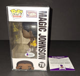 Magic Johnson autographed Funko Beckett Witness COA