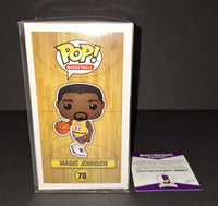 Magic Johnson autographed Funko Beckett Witness COA