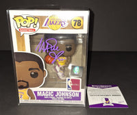 Magic Johnson autographed Funko Beckett Witness COA