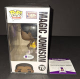 Magic Johnson autographed Funko Beckett Witness COA
