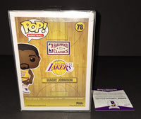 Magic Johnson autographed Funko Beckett Witness COA