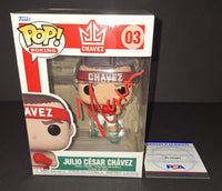 Julio Cesar Chavez autographed Funko PSA COA