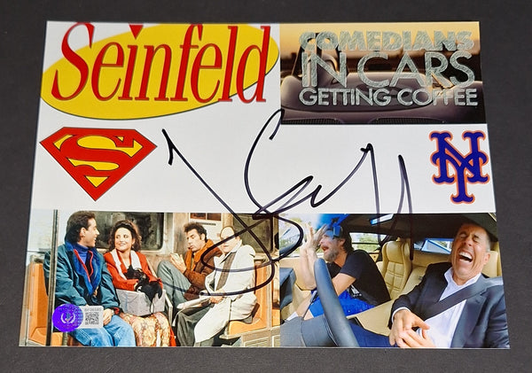 Jerry Seinfeld autographed 8x10 Beckett COA