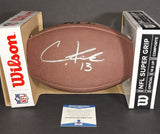 Christian Kirk autographed football Beckett COA