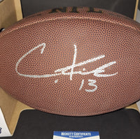 Christian Kirk autographed football Beckett COA