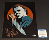 Nick Castle autographed 11x14 Beckett Witness COA