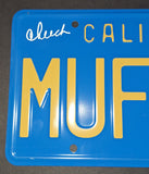 Cheech and Chong autographed license plate JSA COA