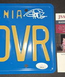 Cheech and Chong autographed license plate JSA COA