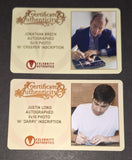 Jonathan Breck and Justin Long autographed 8x10 Celebrity Authentics COA