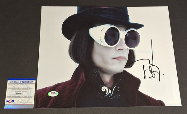Johnny Depp autographed 11x14 PSA COA