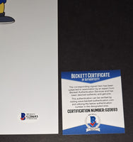 Nancy Cartwright autographed 11x14 Beckett COA