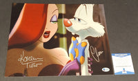 Charles Fleischer and Kathleen Turner autographed 11x14 Beckett COA