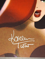 Charles Fleischer and Kathleen Turner autographed 11x14 Beckett COA