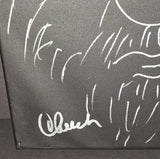 Cheech and Chong autographed and sketched 11x14 canvas JSA COA