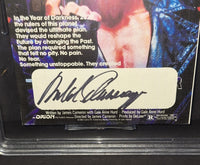 Arnold Schwarzenegger autographed custom signature card PSA/DNA COA