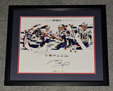 Tom Brady Signed Autographed Framed 16x20 New England Patroits Fanatics COA