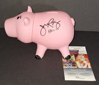 John Ratzenberger autographed Piggy Bank JSA COA