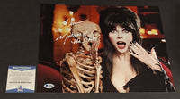 Cassandra Peterson Elvira autographed 11x14 Beckett Witness COA