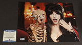 Cassandra Peterson Elvira autographed 11x14 Beckett Witness COA