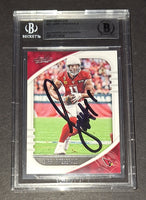 Larry Fitzgerald autographed card Beckett COA