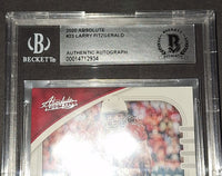 Larry Fitzgerald autographed card Beckett COA