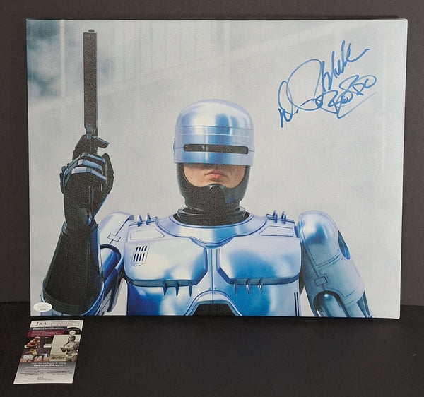 Peter Weller autographed 16x20 canvas JSA COA