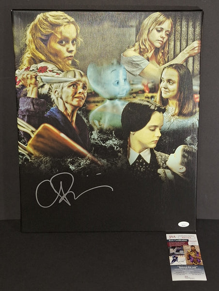 Christina Ricci autographed 16x20 canvas JSA COA