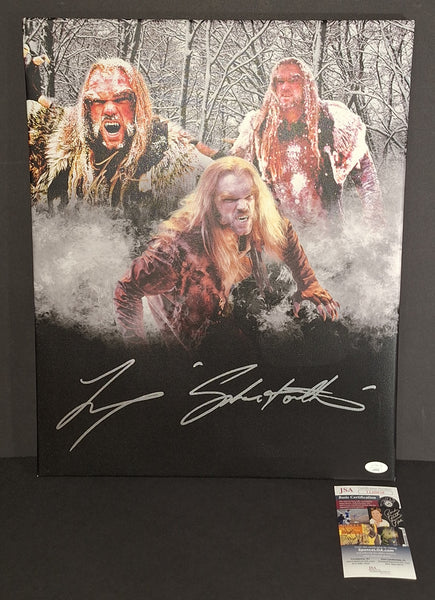 Tyler Mane autographed 16x20 canvas JSA COA