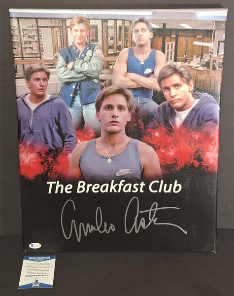 Emilio Estevez autographed 16x20 Beckett COA
