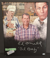 Ed O'Neill autographed 16x20 canvas Beckett COA